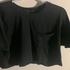 Black crop top - forever 21